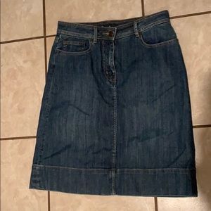 Boden denim skirt 10